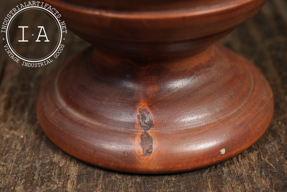 19th Century Turned Wood Apothecary Mortar & Pestle
