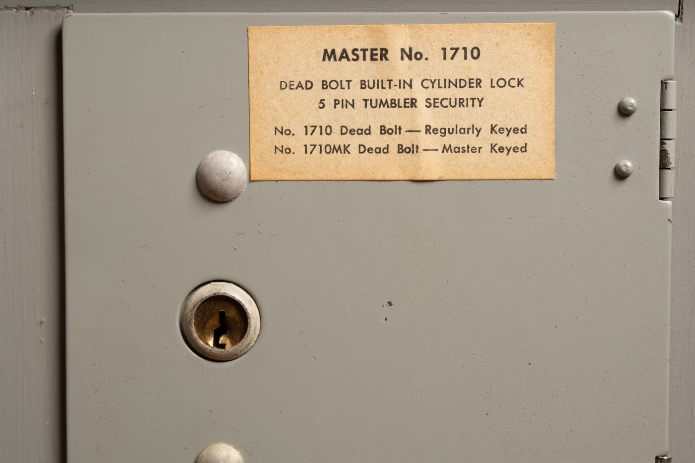 Vintage MasterLock Salesman Sample Case