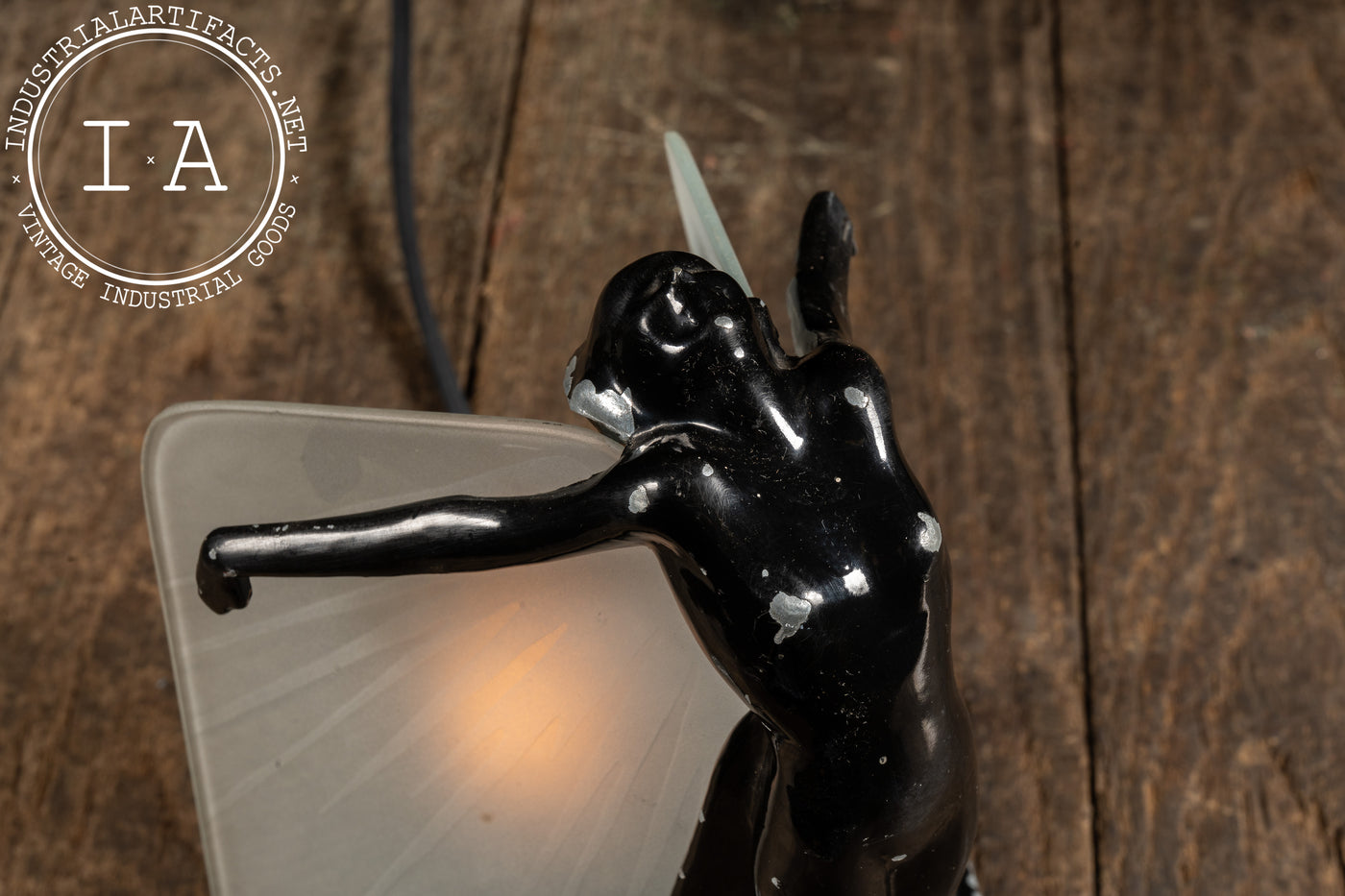 Vintage Frankart Revival "Butterfly Nymph" Art Deco Lamp by Sarsparilla