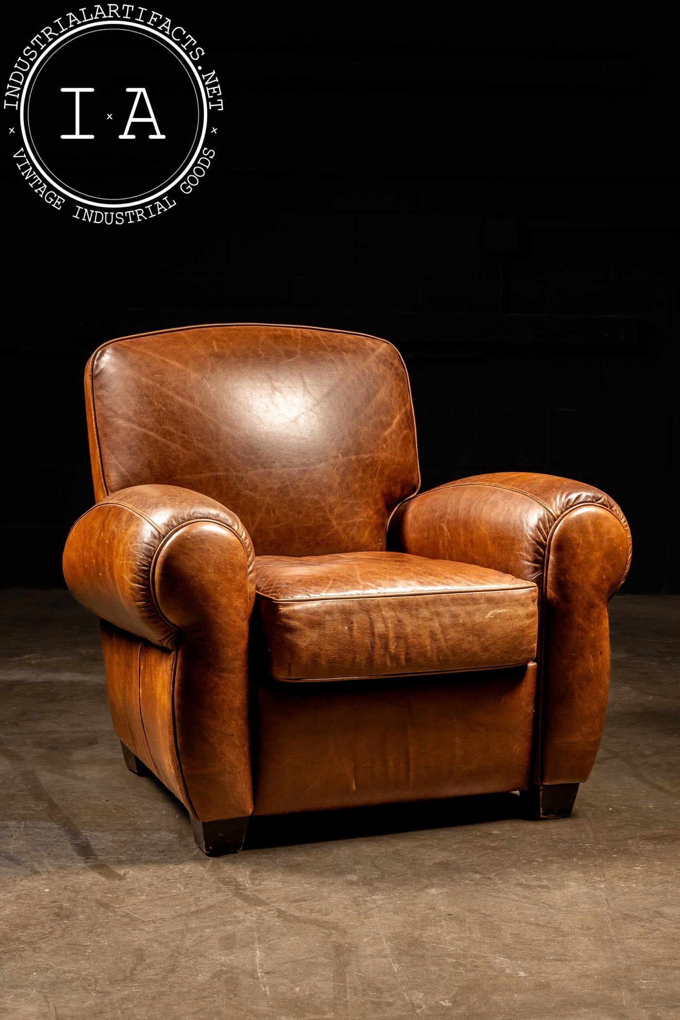 Vintage Espresso Club Recliner Chair