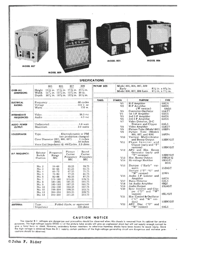 1949 General Electric No. 806 TV