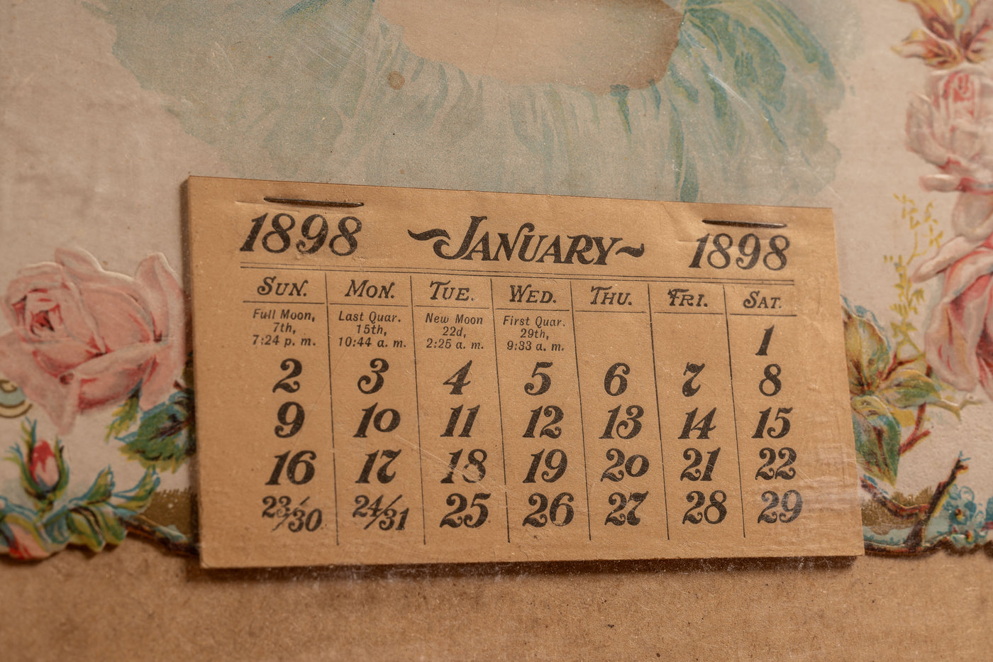 c. 1898 HW Reiff General Store Ad Calendar