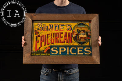 Late 19th Century Epicurean Spice Sign