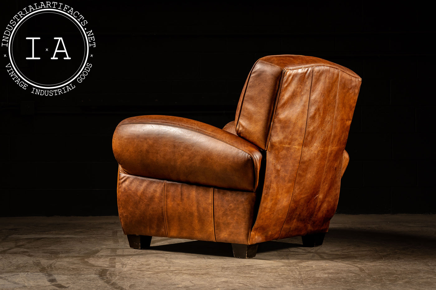 Vintage Espresso Club Recliner Chair