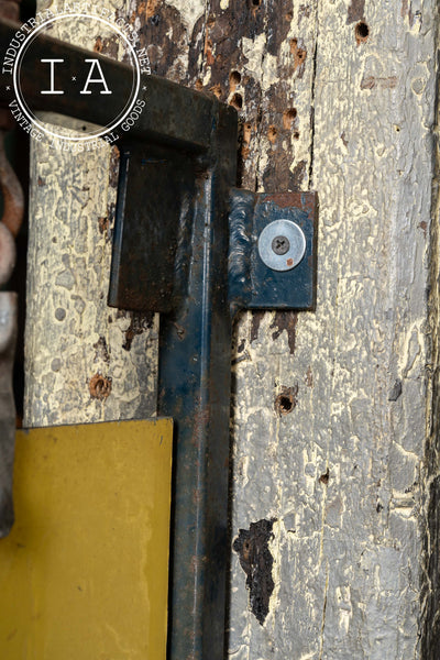 Vintage Lake Mills Cleaners Painted Tin Sign on Bracket