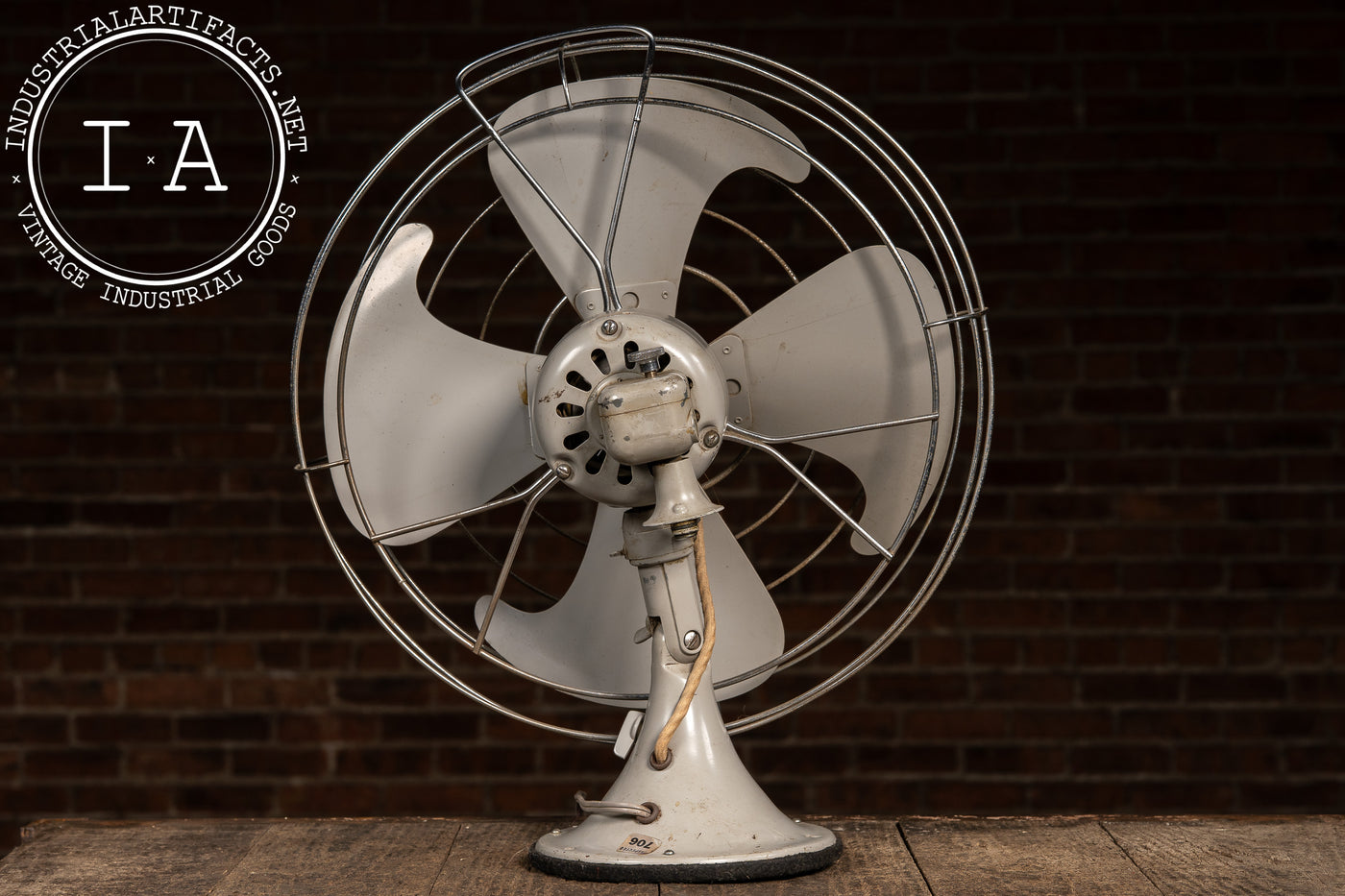 Vintage General Electric Oscillating Desk Fan