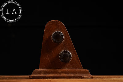 c. 1930s Carved Walnut Perpetual Calendar