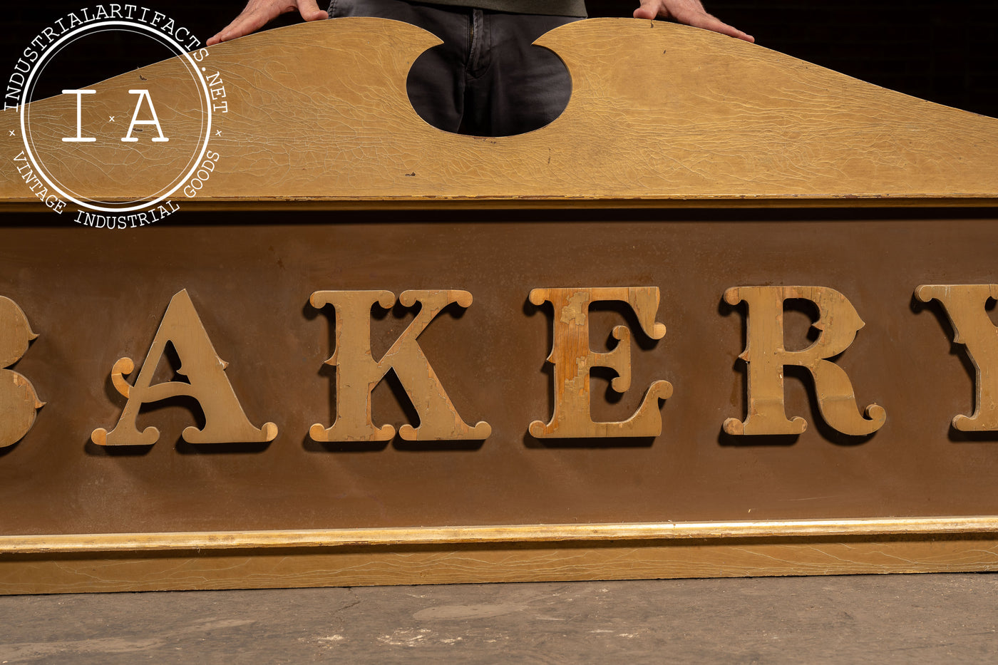 Vintage Large Wooden “Bakery” Trade Sign