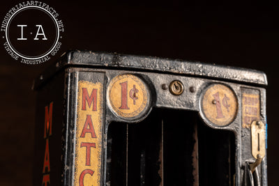 Early 20th Century One-Cent Match Vending Machine by Krema