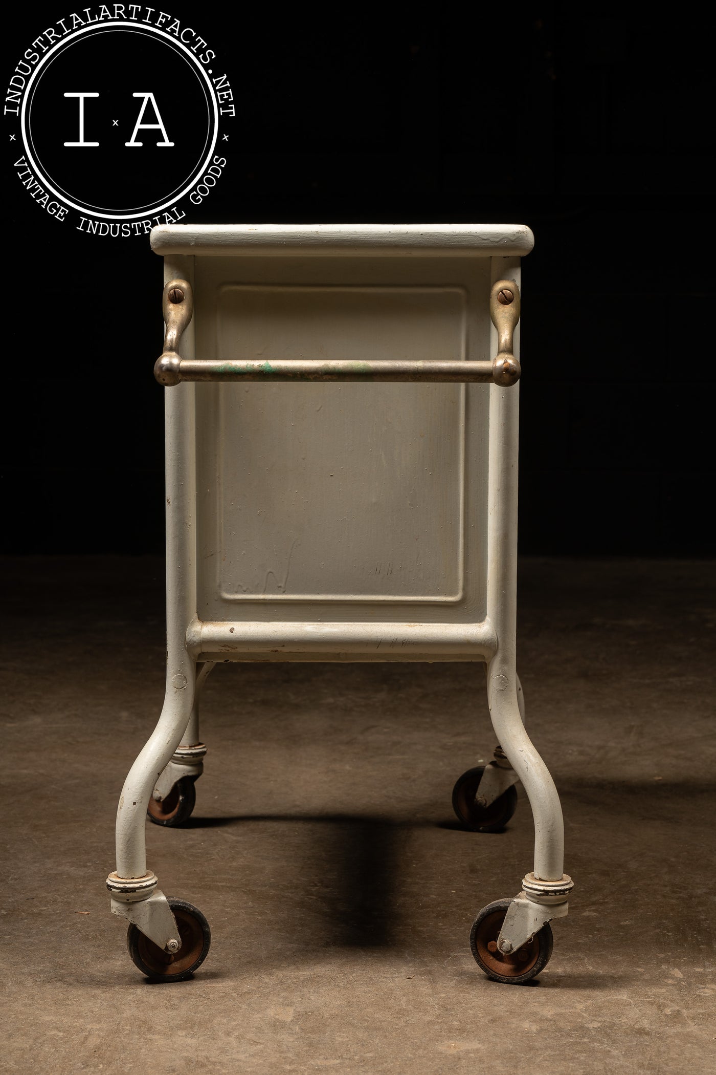 Early 20th Century Steel Dental Cabinet Cart