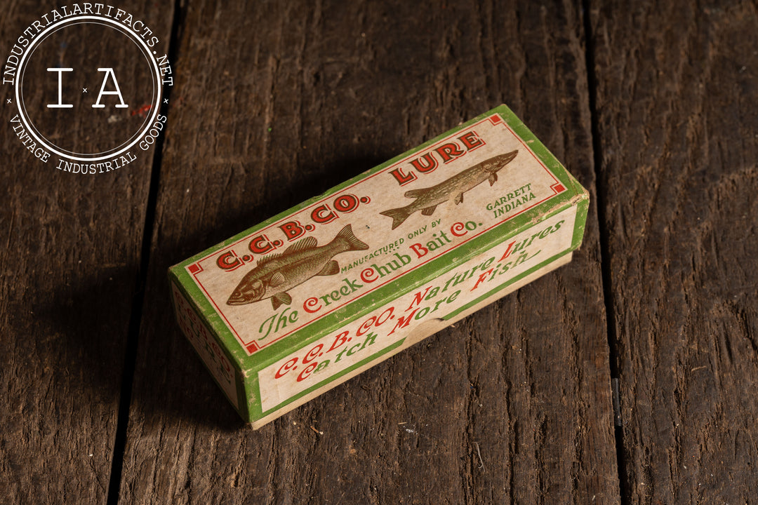 Vintage Jointed “Pikie” Fishing Lure by C.C.B. Co. in Original Box – Industrial Artifacts