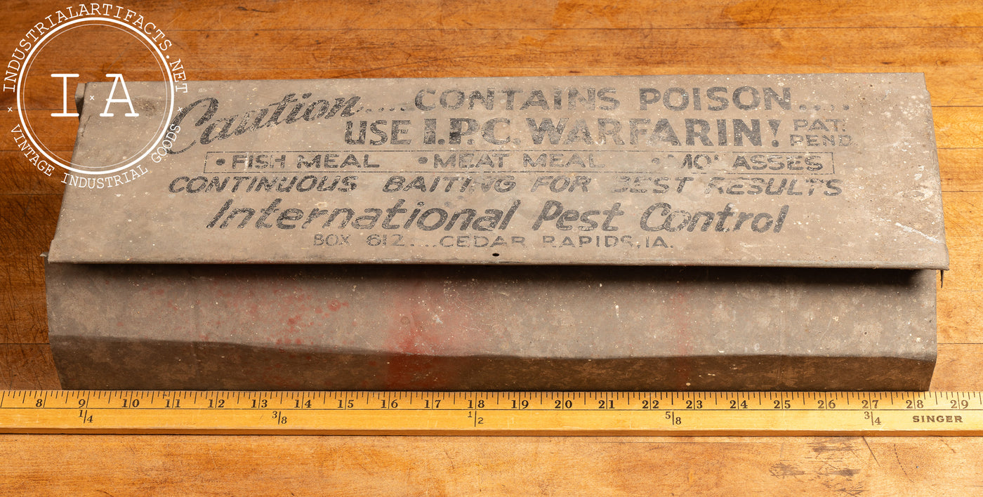 Vintage Tin Pest Control Chemical Box