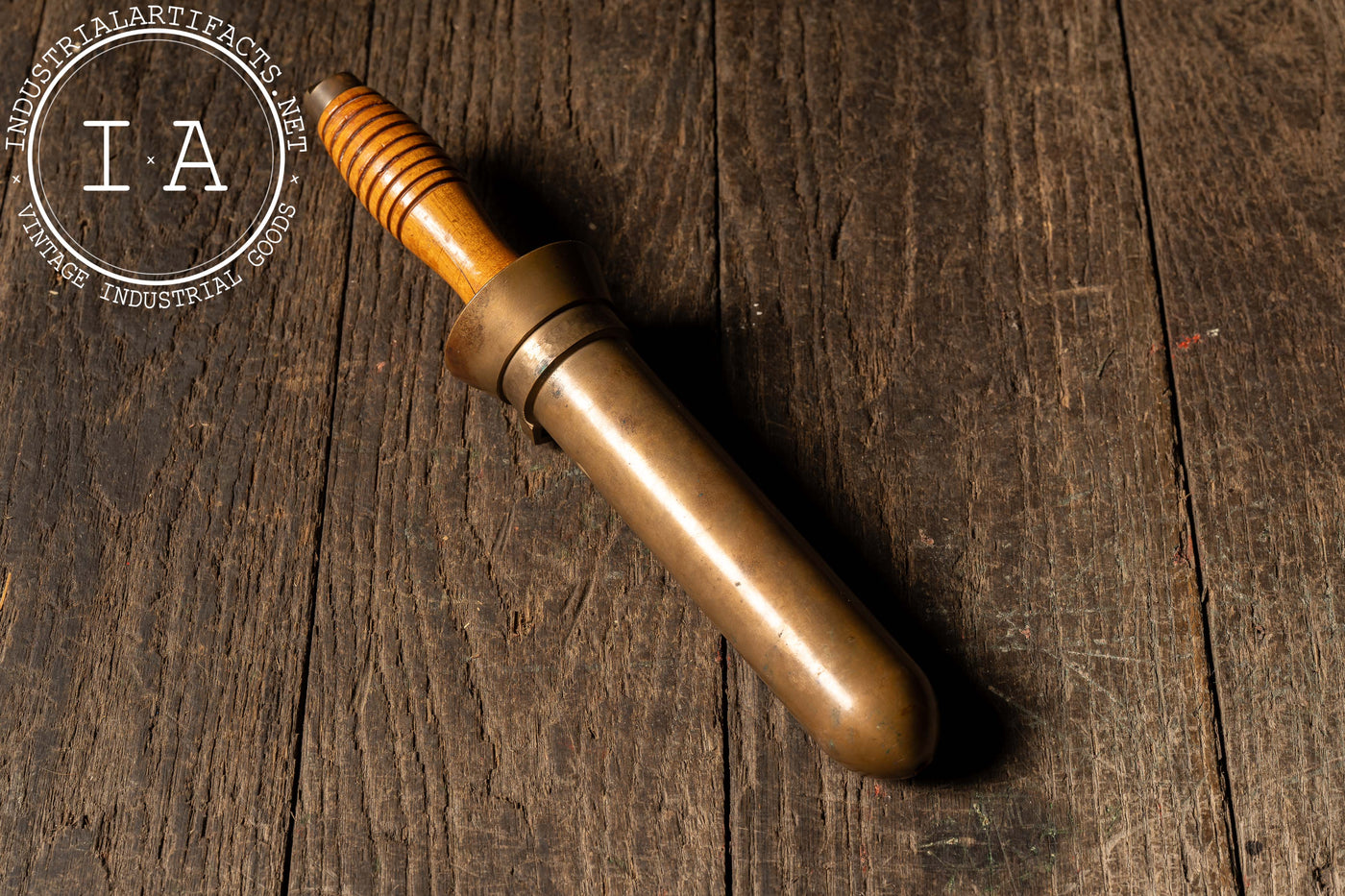 WWII-Era Serrated Survival Knife with Defensive Sheath