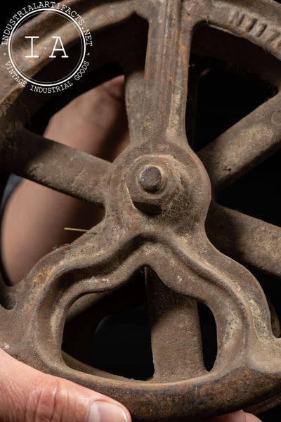 Early 20th Century Cast Iron Pulley