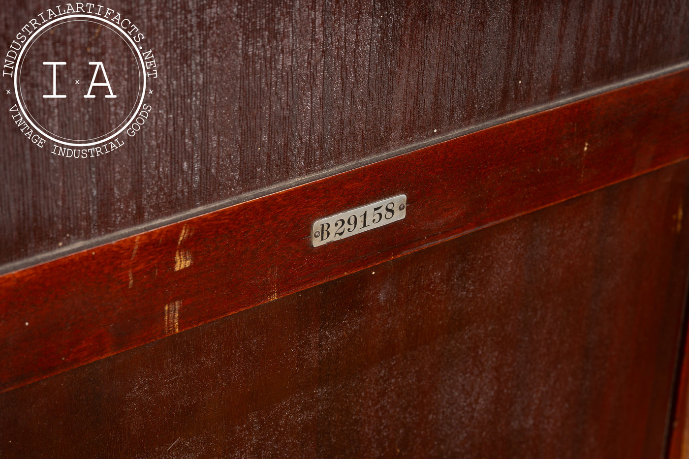 Antique Silvertone Floor Phonograph Cabinet with Records