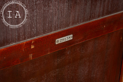 Antique Silvertone Floor Phonograph Cabinet with Records