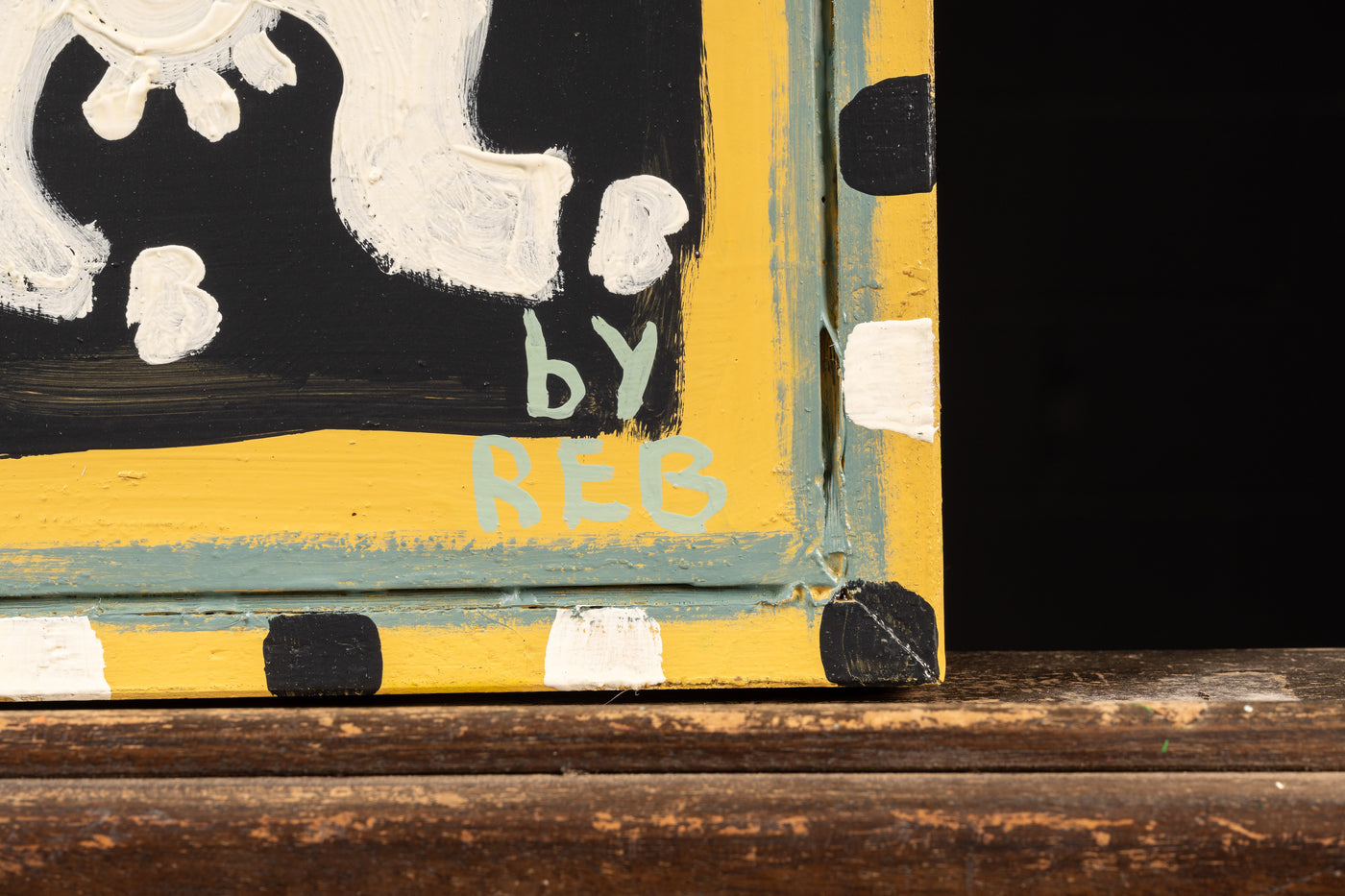 Chalkboard Cow | Acrylic on Board Folk Art Piece