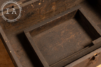 Antique Wooden Storage Chest