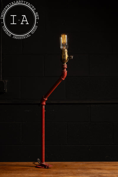 Industrial Red Pipe Lamp