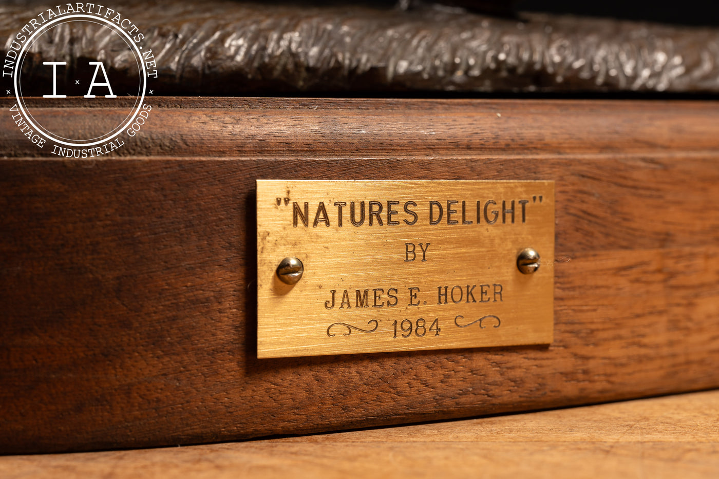 Bronze Canada Goose Sculpture “Nature’s Delight” by James E. Hoker