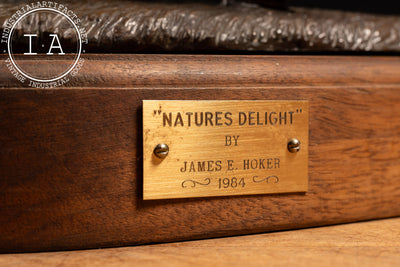 Bronze Canada Goose Sculpture “Nature’s Delight” by James E. Hoker