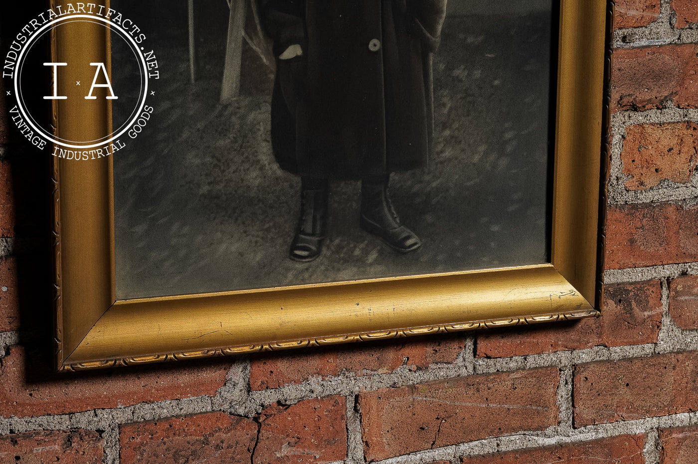 Early Charcoal Illustration Of Child In Coat