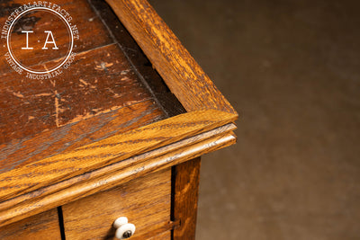 Early Oak 90-Drawer Apothecary Cabinet