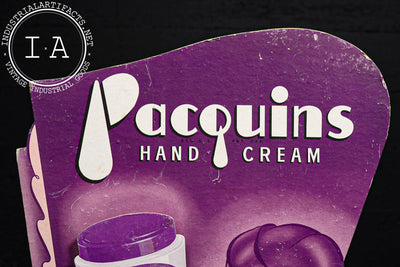 Pacquins Hand Cream Die-Cut Advertising Display