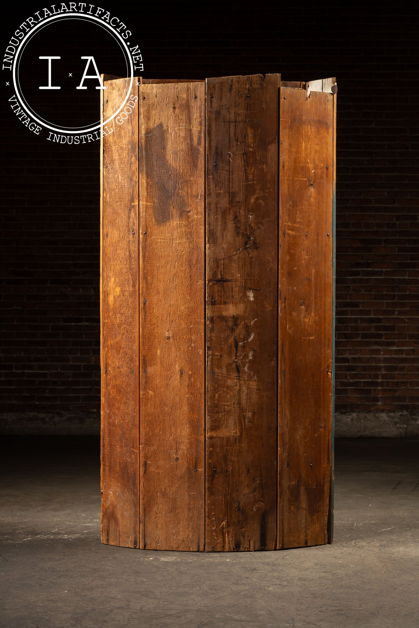 Primitive Chippy Corner Cupboard in Blue