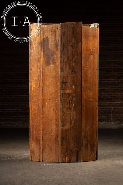 Primitive Chippy Corner Cupboard in Blue