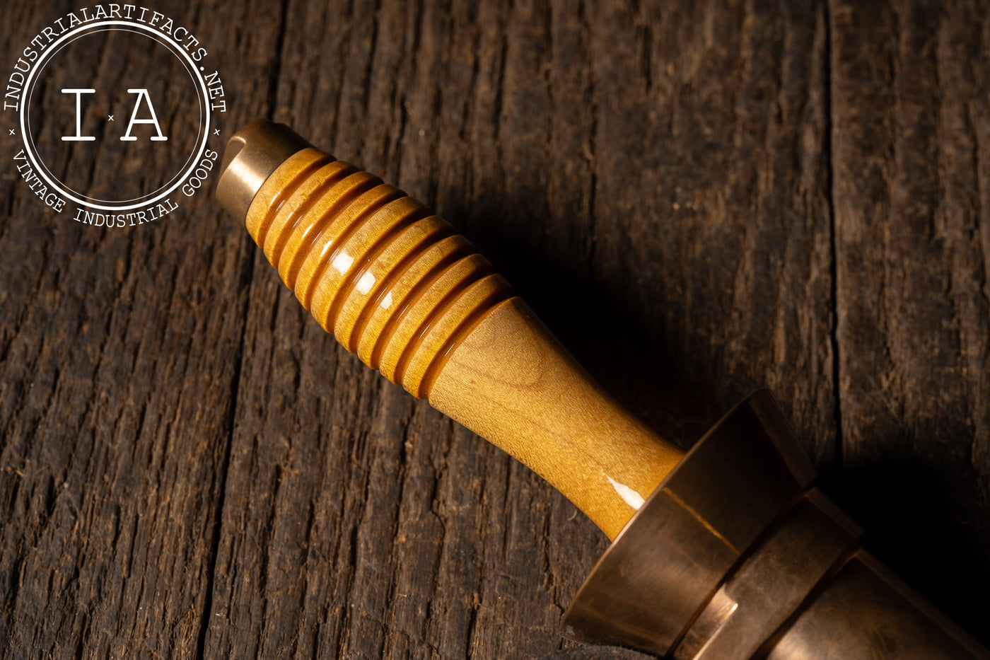 WWII-Era Serrated U.S. Navy Diver’s Knife with Defensive Sheath by DESCO