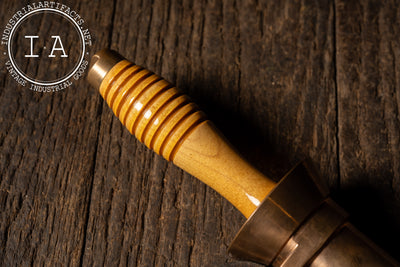 WWII-Era Serrated U.S. Navy Diver’s Knife with Defensive Sheath by DESCO