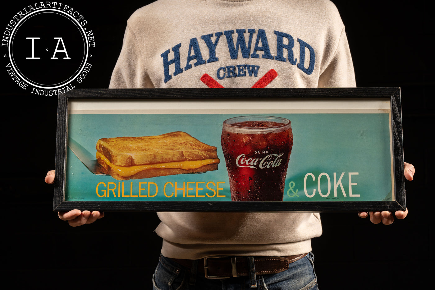 Vintage Grilled Cheese and Coke Litho Print