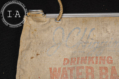Vintage J. C. Higgins Canvas Drinking Water Bag