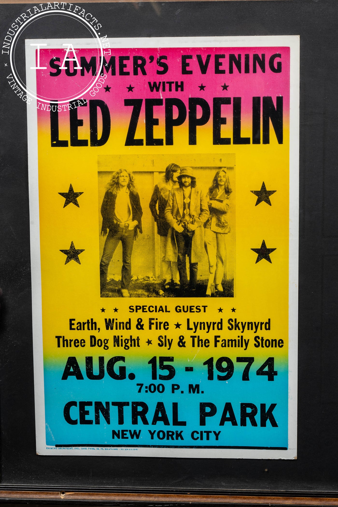 Pair of Framed Led Zeppelin US Tour Posters