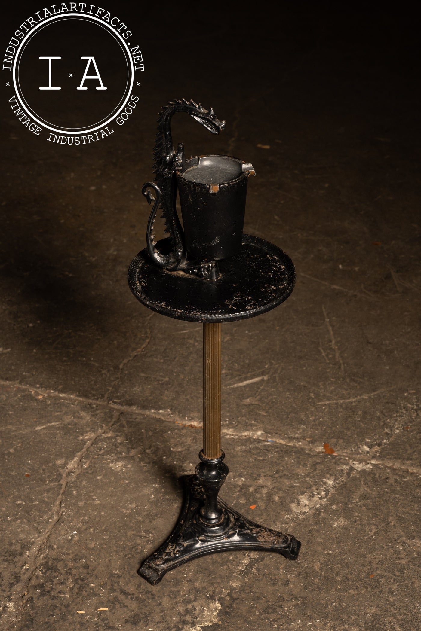 Antique Dragon Smoker Ashtray by Scroll Art