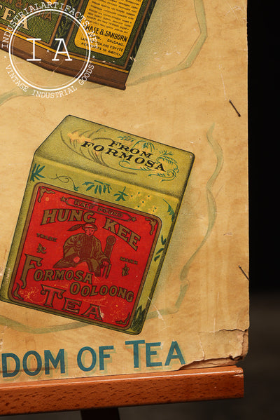 Antique Chase & Sanborn’s Package Teas Advertising Poster