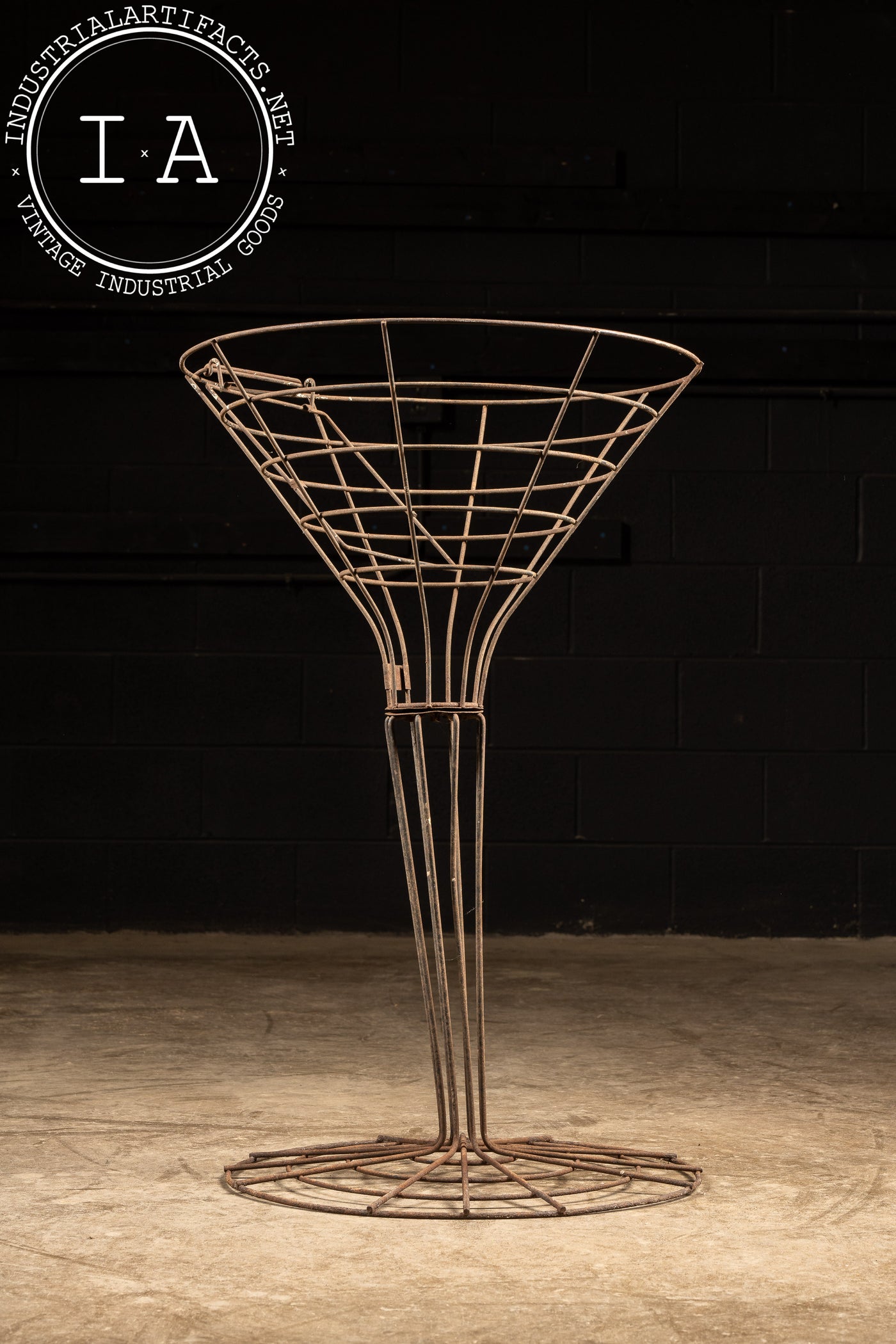 Large Figural Wire Frame Martini Glass