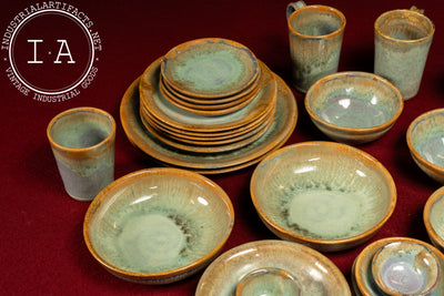 Vintage 36-Piece Pigeon River Pottery "Ownby" Dinner Service Set