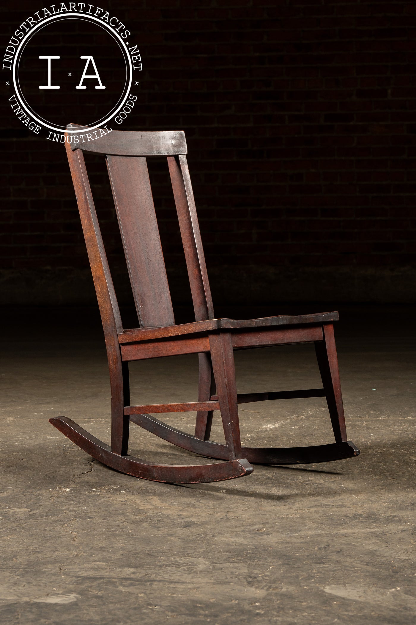 Early 20th Century Arts and Crafts Mahogany Rocking Chair