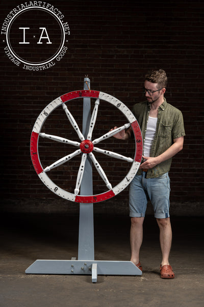 Vintage Figural Ship's Helm Carnival Prize Wheel