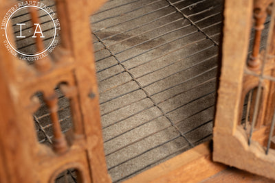 Antique Sacré-Cœur Basilica Bird Cage on Table