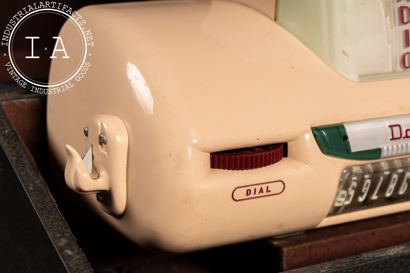 c. 1950 Salesman Sample Dahlberg Coin-Op Pillow Radio in Case