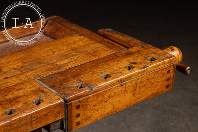 Antique French Carpenter's Workbench
