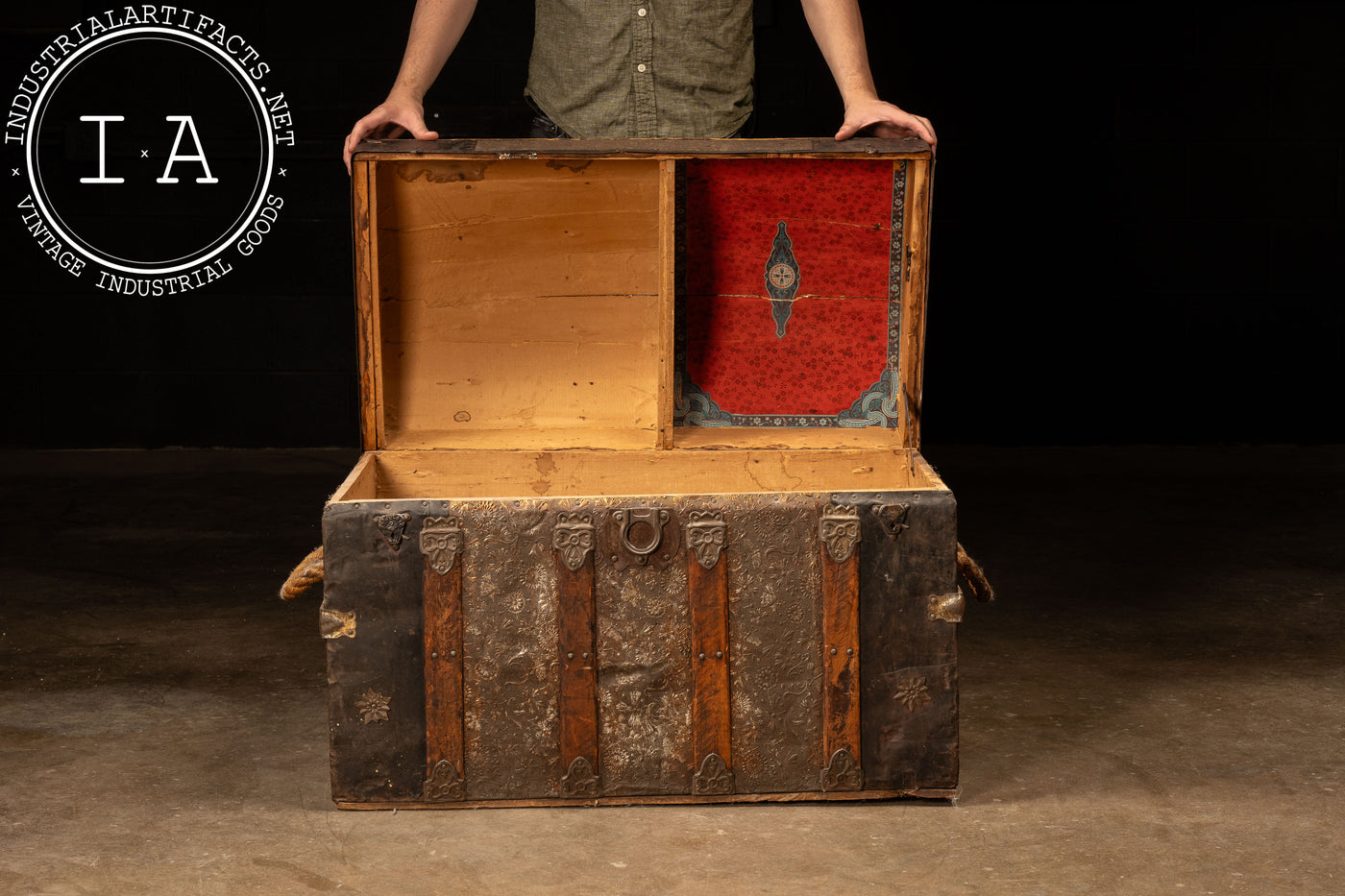 19th Century Swedish Dome Top Trunk