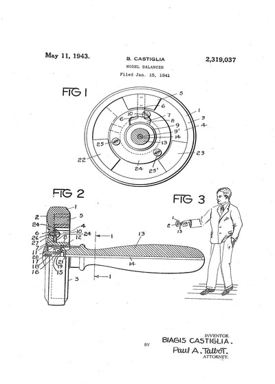 Vintage Wheel Balance Demonstrator by Kwik-Ezee