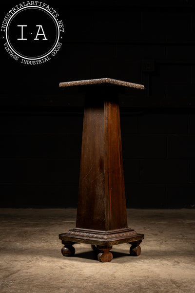 Tapered Wooden Deco Pedestal