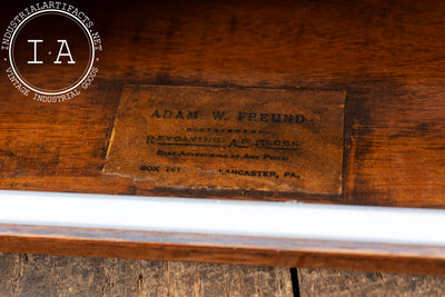 Vintage Neon Revolving Advertising Clock by Electric Ad Clock