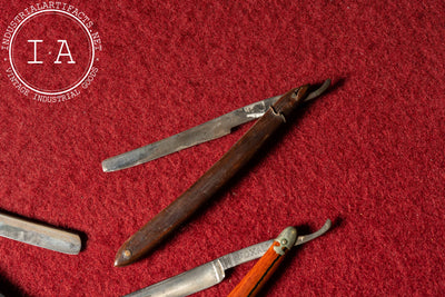 Antique Salesman Sample Straight Razor Case