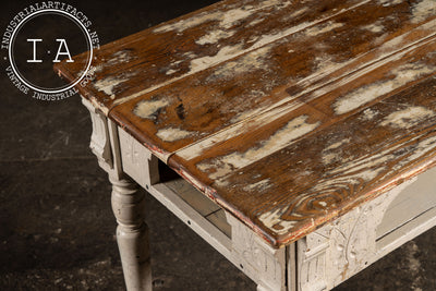 Late 19th Century Eastlake Farmhouse Kitchen Table